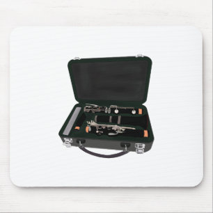 Alfombrilla De Ratón Clarinet desmontado dentro de una maleta