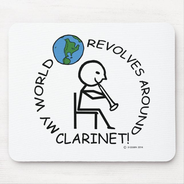 Alfombrilla De Ratón Clarinet- El mundo se repite (Frente)
