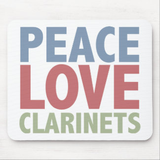 Alfombrilla De Ratón Clarinets del amor de la paz
