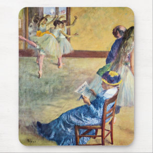 Alfombrilla De Ratón Clase de baile, el salón de baile de Edgar Degas