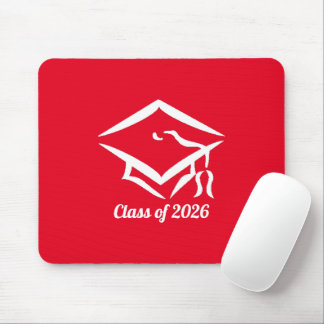 Alfombrilla De Ratón Clase de graduación de 20?? ROJO BLANCO Personaliz