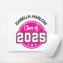 Clase de nombre de graduado rosado 2025