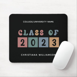 Alfombrilla De Ratón Clase Retro Personalizada de la Cuta de Graduación
