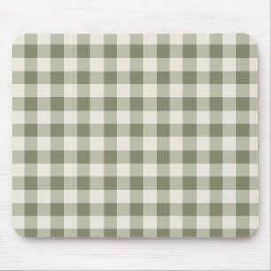 Alfombrilla De Ratón Clásico Green Farmhouse Gingham Style