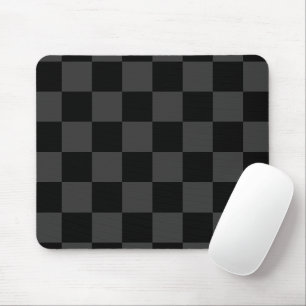 Alfombrilla De Ratón Clásico Moderno Negro y Tablero de Damas Negro Ahu