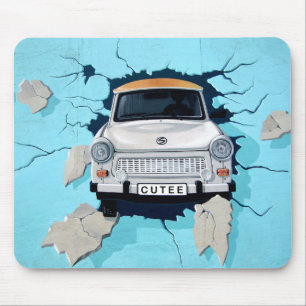 Alfombrilla De Ratón Clásico Mural de coches Vintage Arte de coches Clá