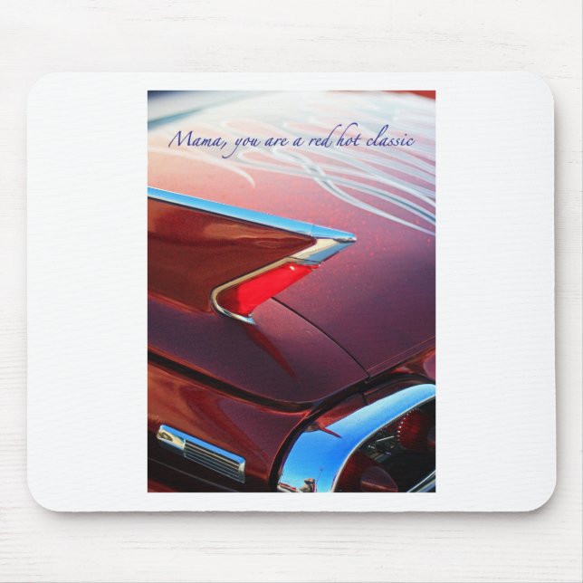 Alfombrilla De Ratón Clásico rojo (Frente)