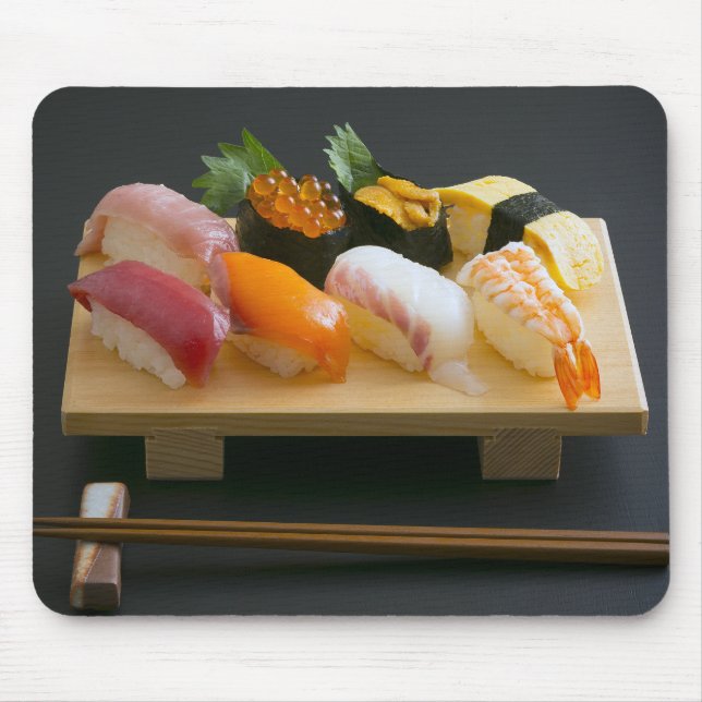 Alfombrilla De Ratón Classic Nigiri Set – Traditional Sushi Mouse Pad (Frente)