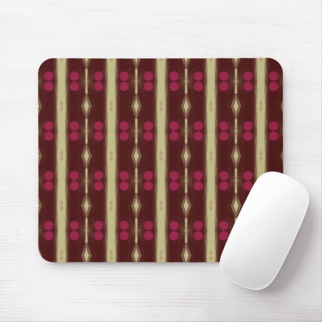 Alfombrilla De Ratón Classy Maroon and Beige Mouse pad (Con ratón)