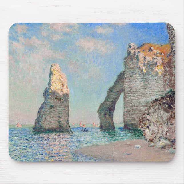Alfombrilla De Ratón Claude Monet - Acantilados en Etretat (Frente)