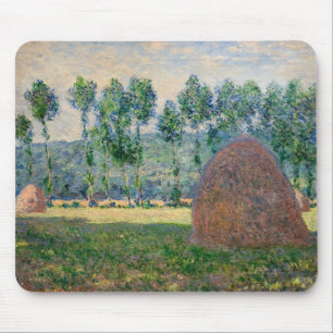 Alfombrilla De Ratón Claude Monet - Almiares cerca de Giverny