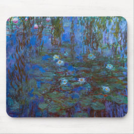 Alfombrilla De Ratón Claude Monet - Blue Water Lilies
