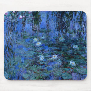 Alfombrilla De Ratón Claude Monet Blue Water Lilies