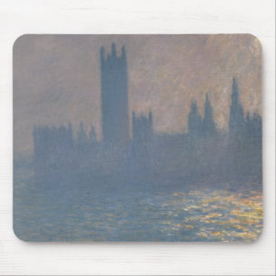 Alfombrilla De Ratón Claude Monet - Cámaras del Parlamento, luz del sol