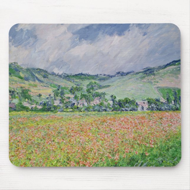 Alfombrilla De Ratón Claude Monet el | el campo de la amapola cerca de (Frente)