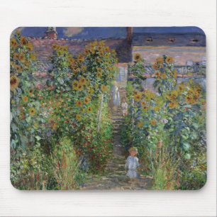 Alfombrilla De Ratón Claude Monet el el jardín del artista en
