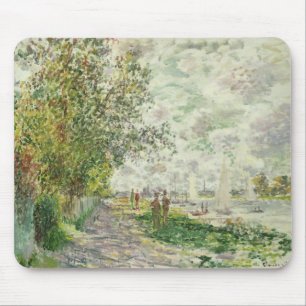 Alfombrilla De Ratón Claude Monet el   el Riverbank en Gennevilliers
