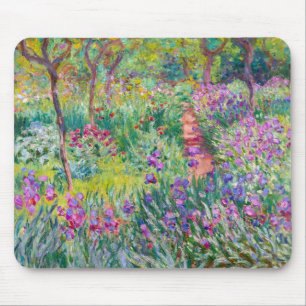 Alfombrilla De Ratón Claude Monet - El jardín de iris en Giverny