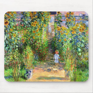 Alfombrilla De Ratón Claude Monet: El jardín de Monet en Vétheuil