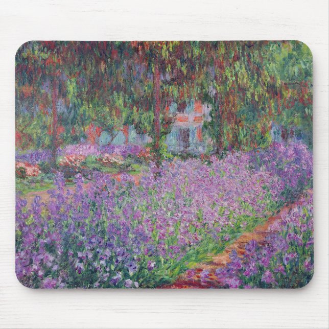 Alfombrilla De Ratón Claude Monet| El jardín del artista en Giverny (Frente)