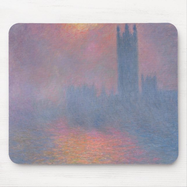 Alfombrilla De Ratón Claude Monet el | las casas del parlamento, (Frente)