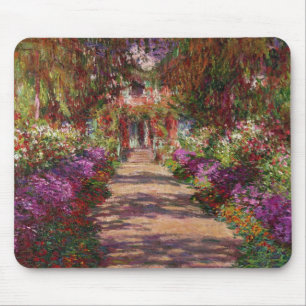 Alfombrilla De Ratón Claude Monet el un camino en el jardín de Monet