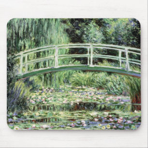Alfombrilla De Ratón Claude Monet el   Waterlilies blanco, 1899