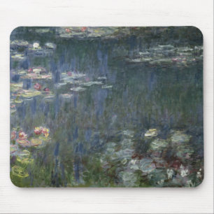 Alfombrilla De Ratón Claude Monet el   Waterlilies: Reflexiones verdes