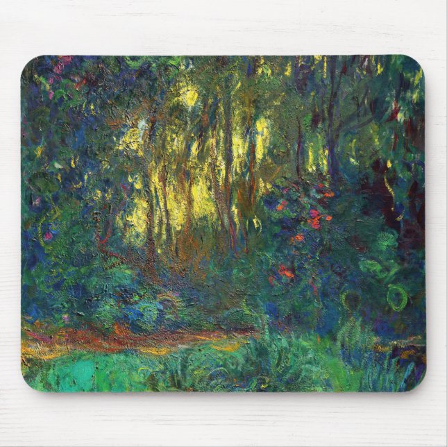 Alfombrilla De Ratón Claude Monet - Esquina de un estanque con naves ac (Frente)