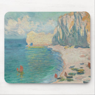 Alfombrilla De Ratón Claude Monet - Etretat - La playa y Falaise