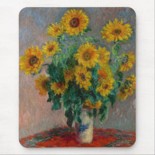 Alfombrilla De Ratón Claude Monet, girasol