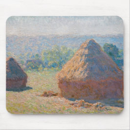 Alfombrilla De Ratón Claude Monet - Haystacks, fin de verano