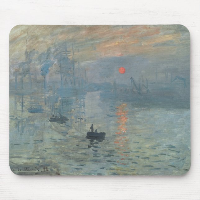 Alfombrilla De Ratón Claude Monet Impression Sunrise Soleil Levant (Frente)