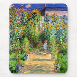 Alfombrilla De Ratón Claude Monet: Jardín de Monet en Vétheuil