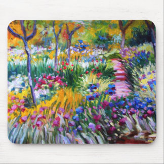 Alfombrilla De Ratón Claude Monet: Jardín del iris por Giverny