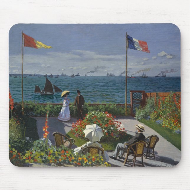 Alfombrilla De Ratón Claude Monet - Jardín en Sainte-Adresse (Frente)