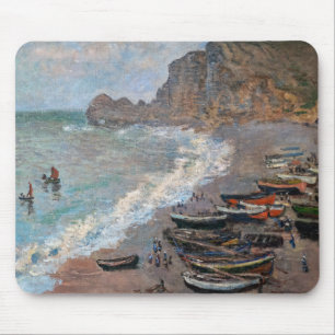 Alfombrilla De Ratón Claude Monet - La playa en Etretat