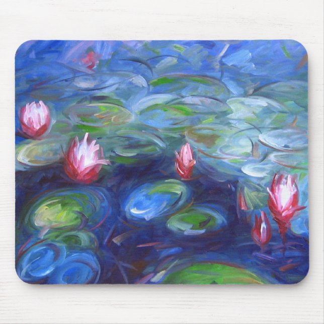 Alfombrilla De Ratón Claude Monet: Lirios de agua 2 (Frente)