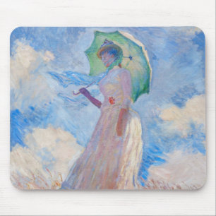 Alfombrilla De Ratón Claude Monet - Mujer con un Paraguas/Sombrilla