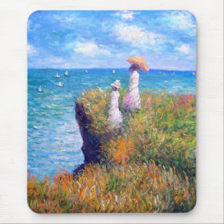 Alfombrilla De Ratón Claude Monet: Paseo del acantilado en Pourville
