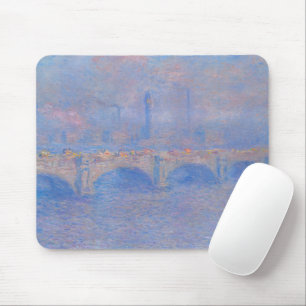 Alfombrilla De Ratón Claude Monet Puente de Waterloo Impresión de Arte