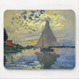 Alfombrilla De Ratón Claude Monet - Velero en Le Petit-Gennevilliers