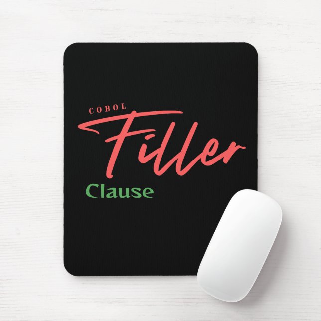 Alfombrilla De Ratón Cláusula de Relleno de Programación Cobol (Con ratón)