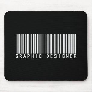 Alfombrilla De Ratón Clave de barras del diseñador gráfico
