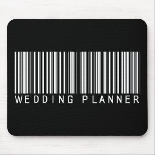 Alfombrilla De Ratón Clave de barras del planificador de la boda