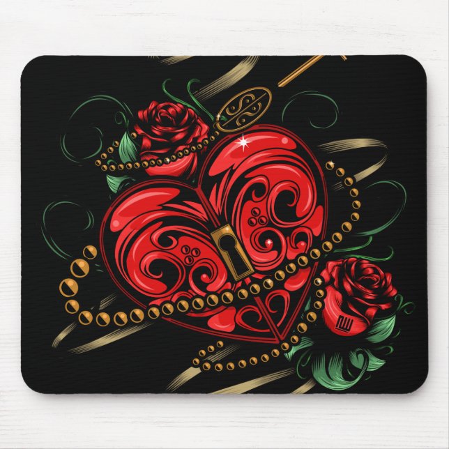 Alfombrilla De Ratón Clave Para Mi Corazón (Frente)