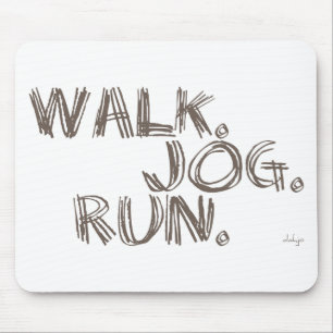Alfombrilla De Ratón CLAY WALK JOG RUN (fuente SCRIBBLE)