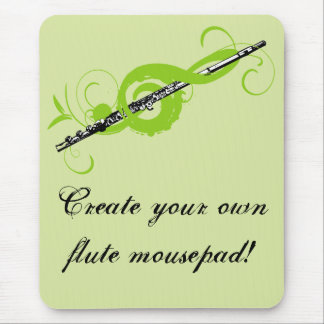 Alfombrilla De Ratón Clef & Flute Treble Personalizado