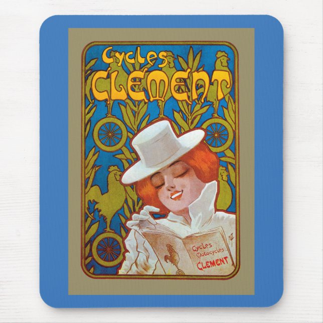 Alfombrilla De Ratón Clemente de ciclos (Frente)