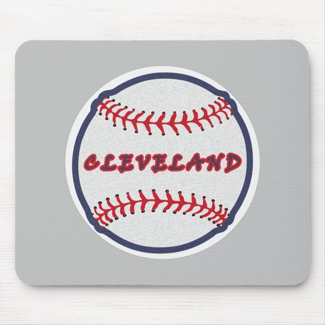 Alfombrilla De Ratón Cleveland Hometown Indian Tribe for Baseball (Frente)